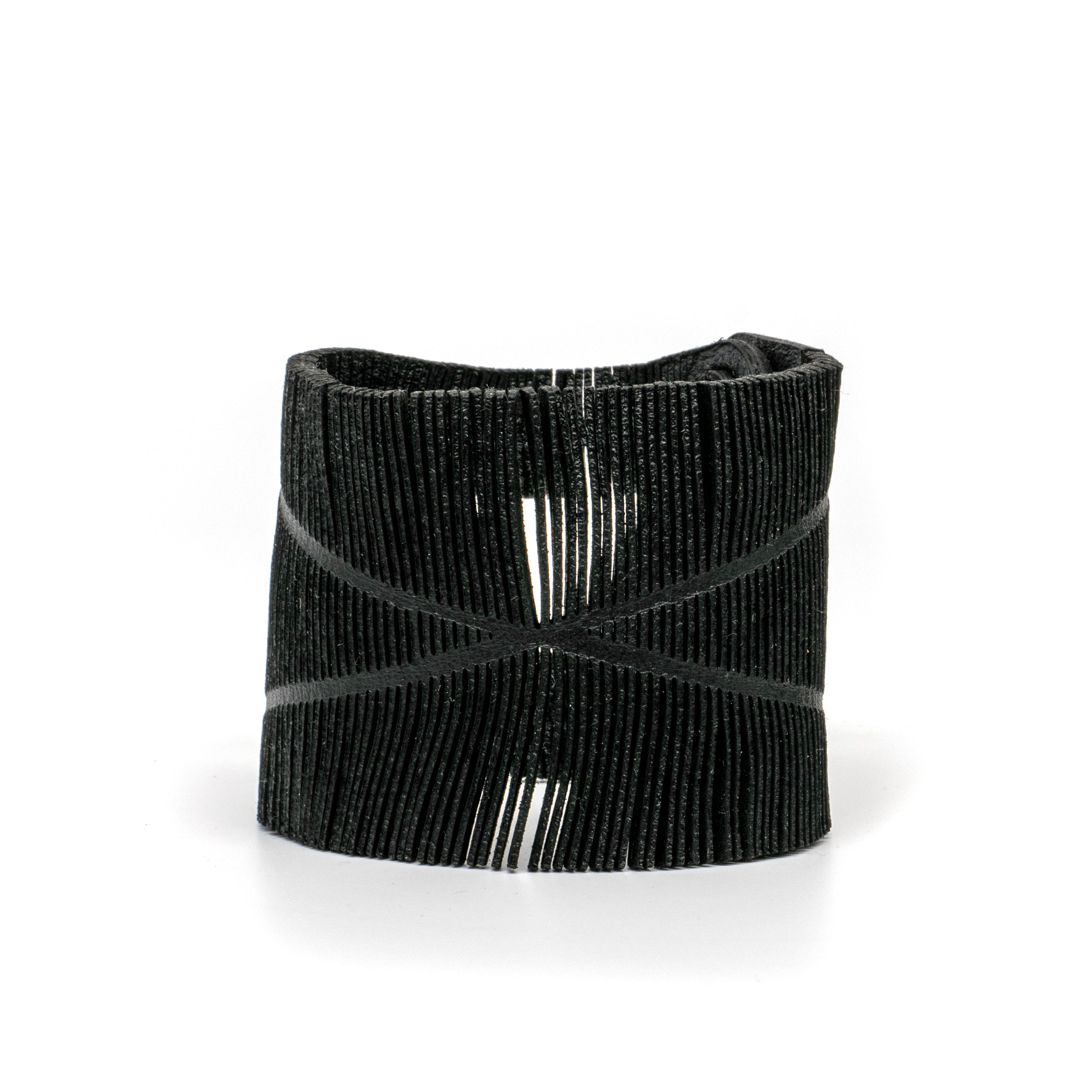 Fringe X Bracelet in Black