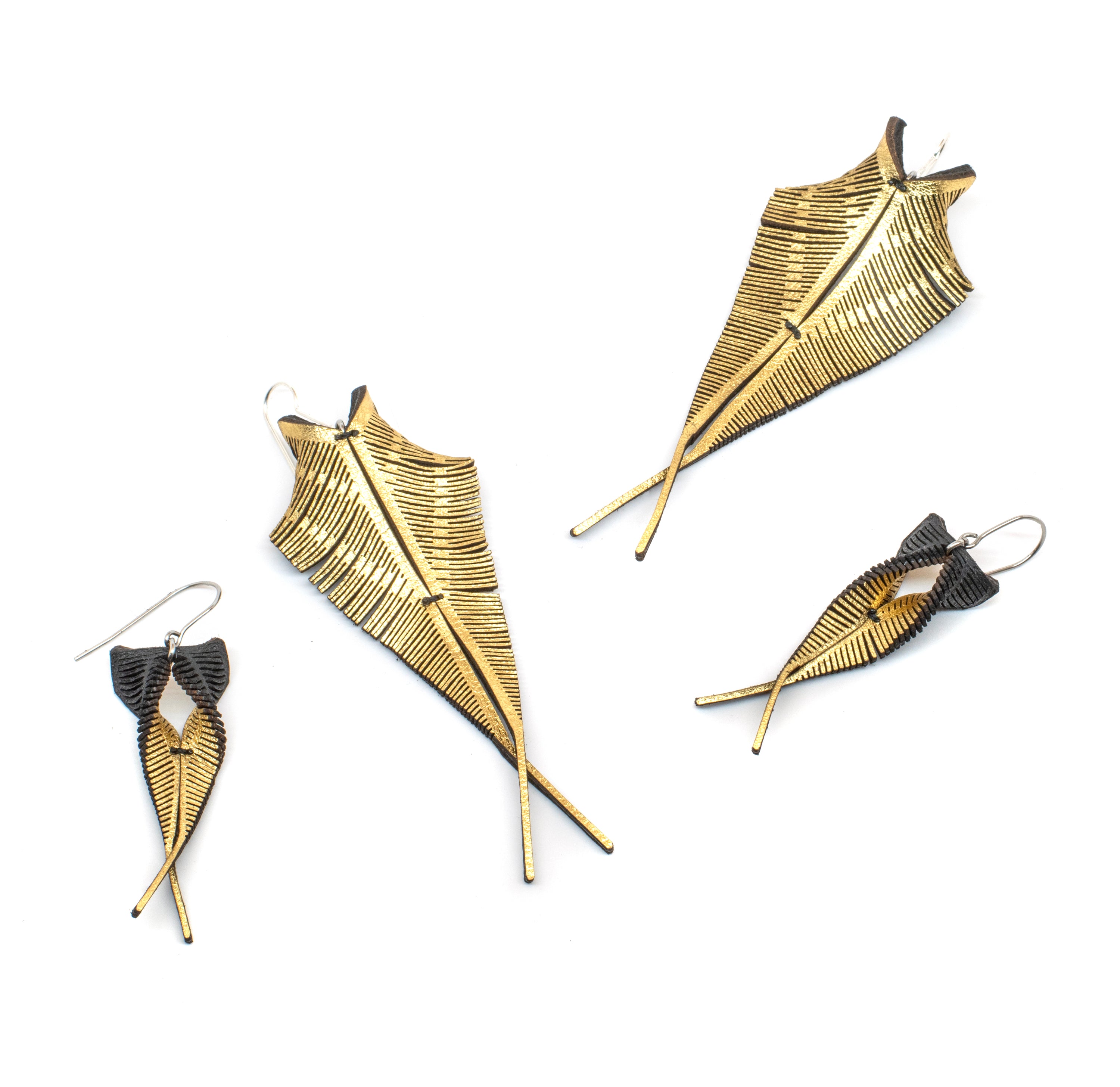 Interference Tiny Moth Earrings