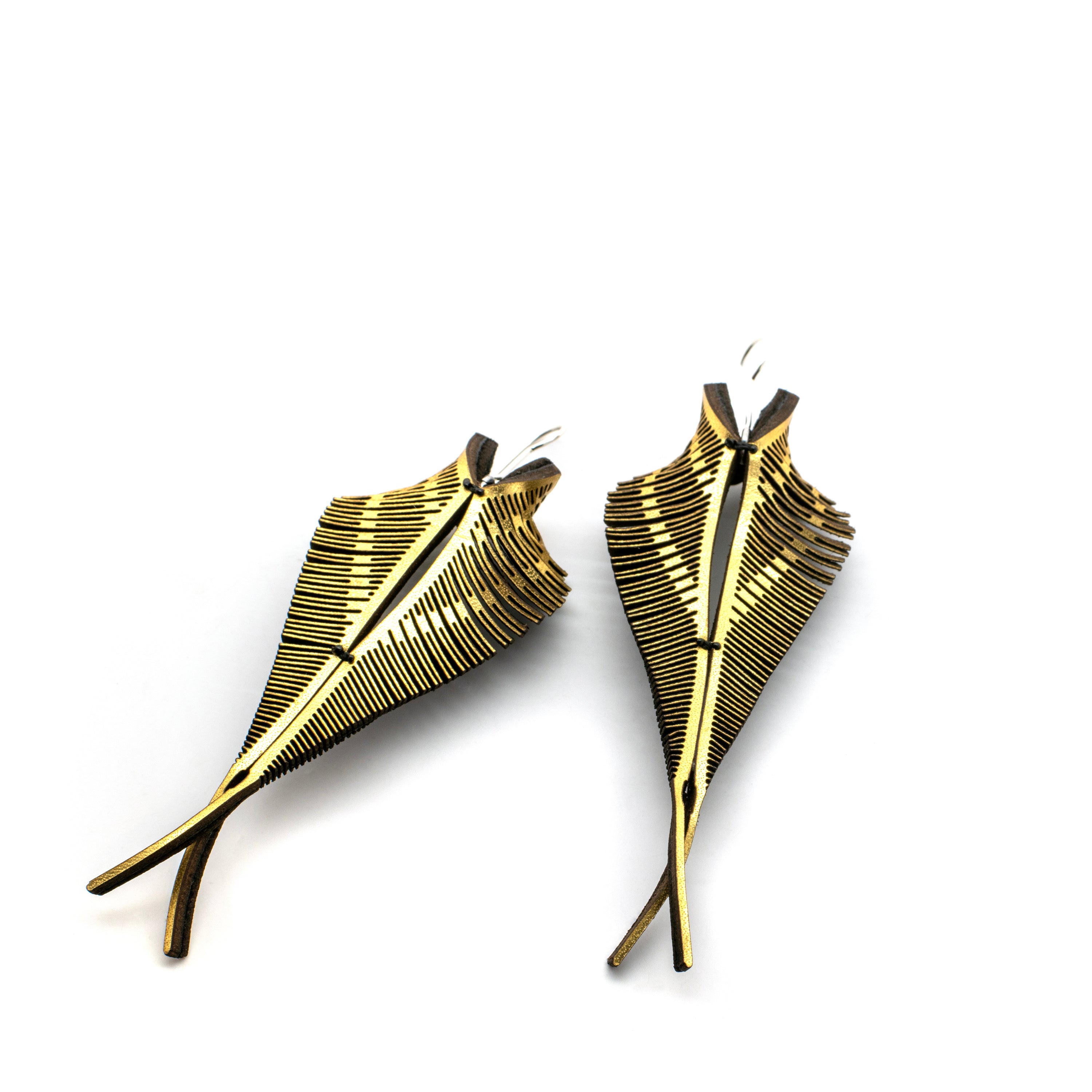 Interference Moth Earrings