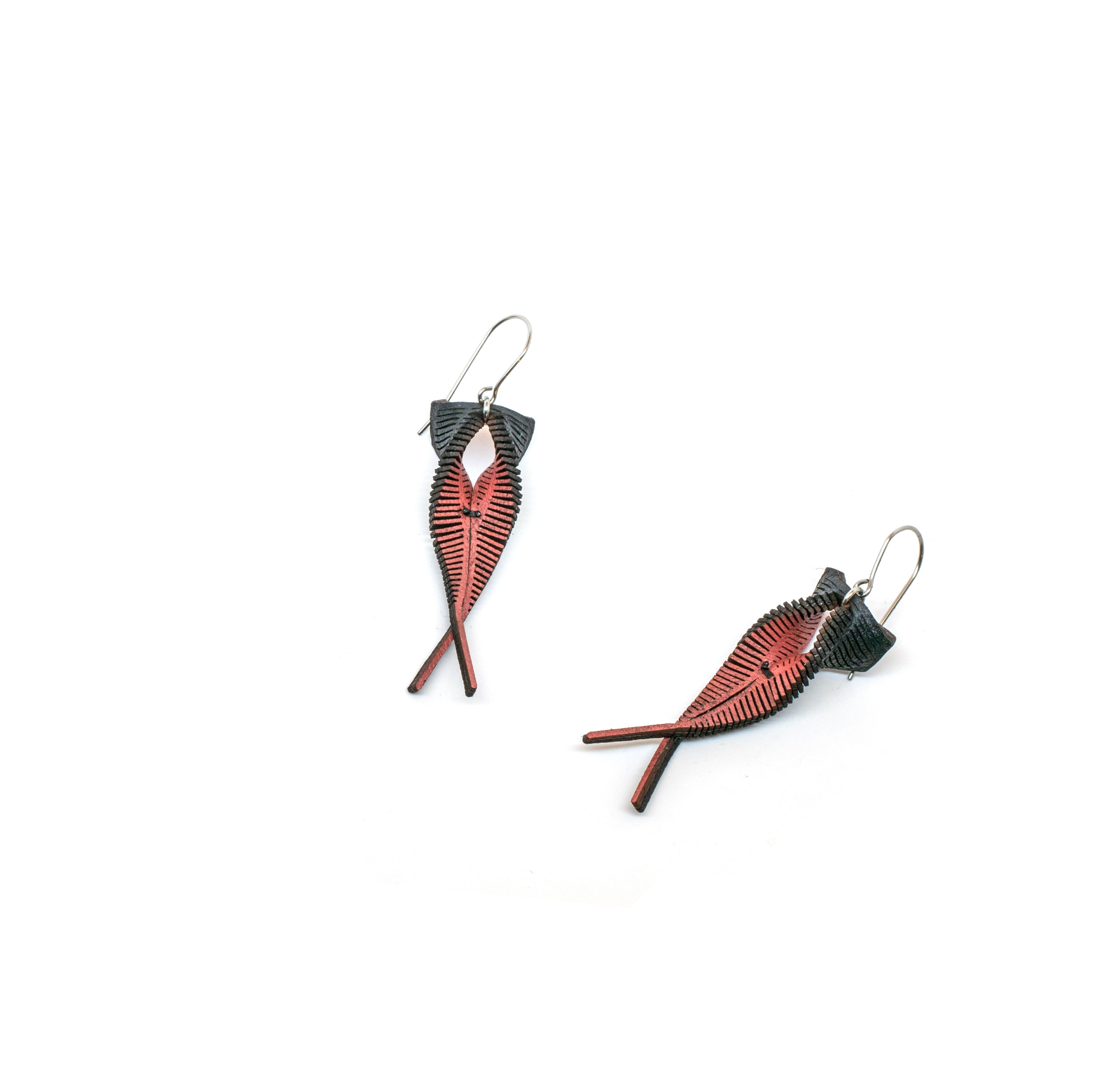 Interference Tiny Moth Earrings
