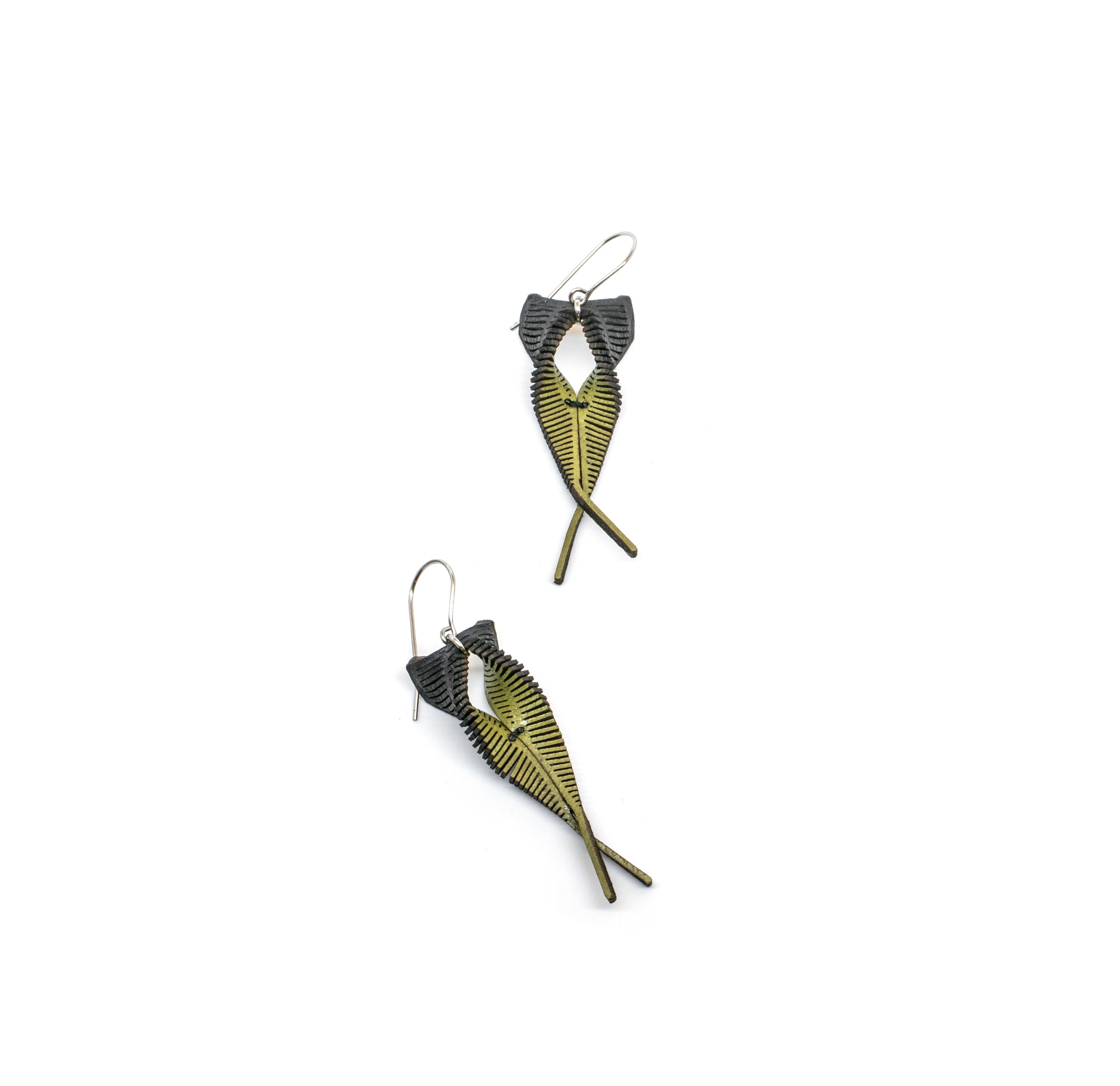 Interference Tiny Moth Earrings