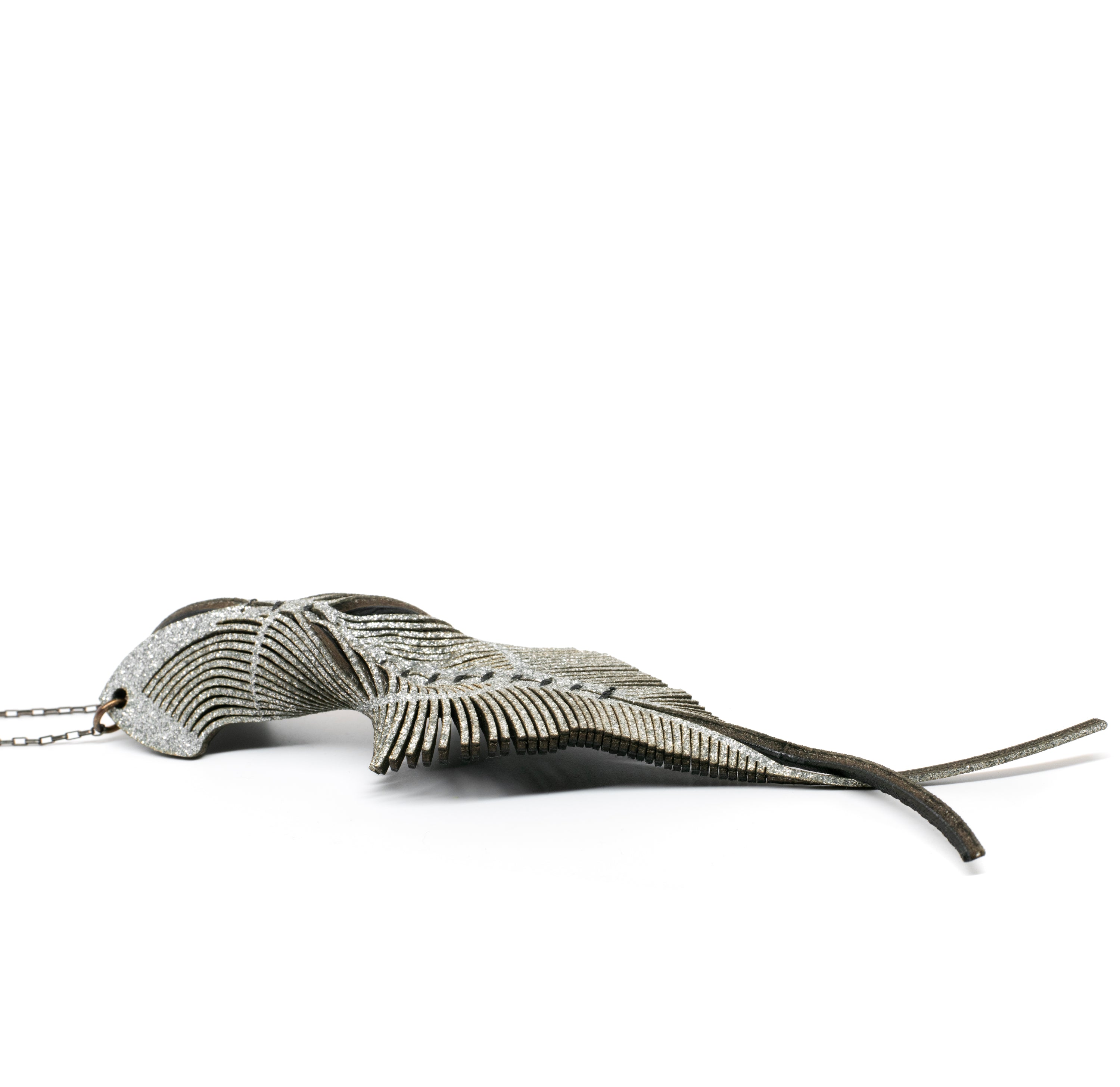 Interference Moth Pendant