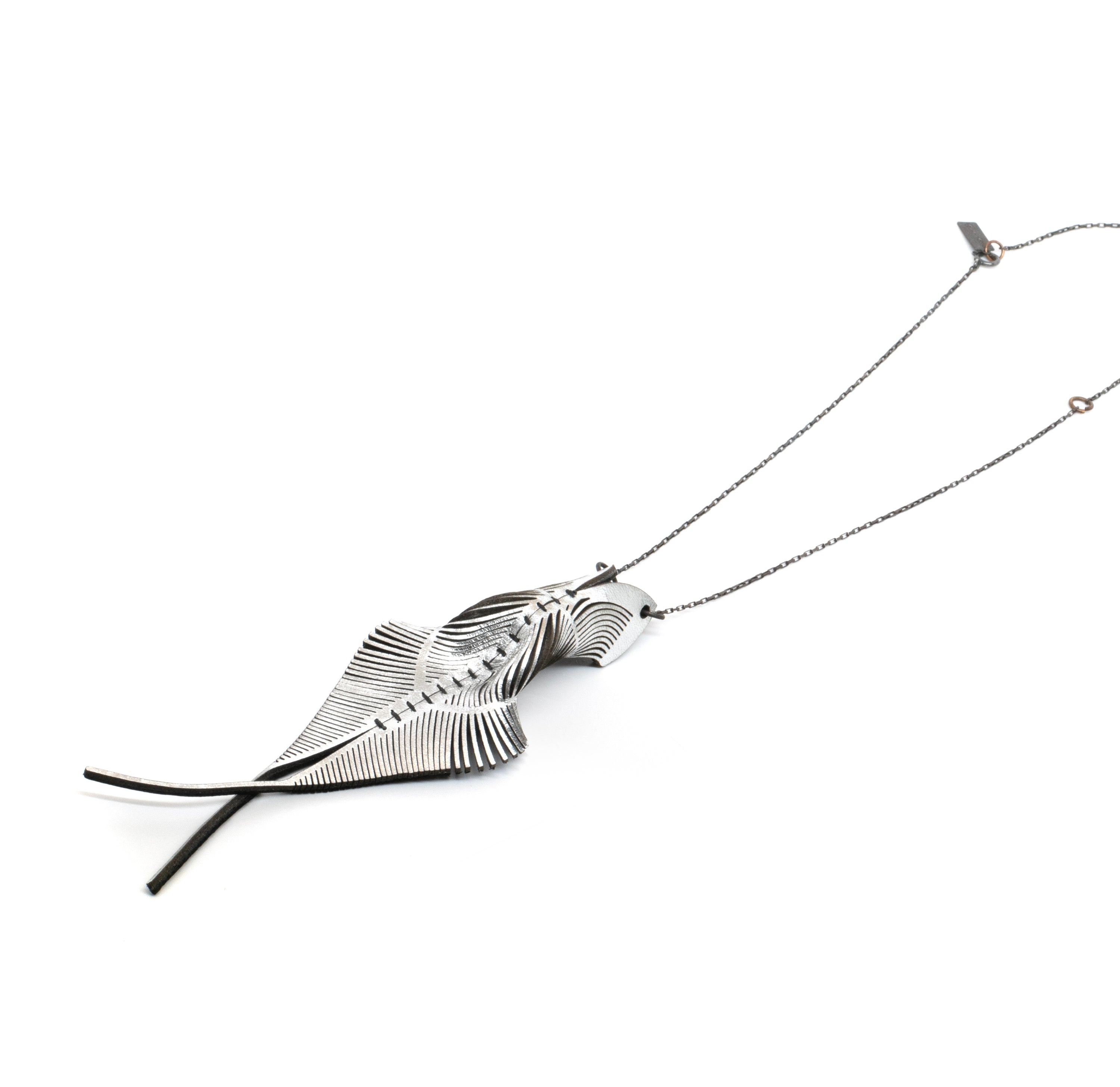 Interference Moth Pendant