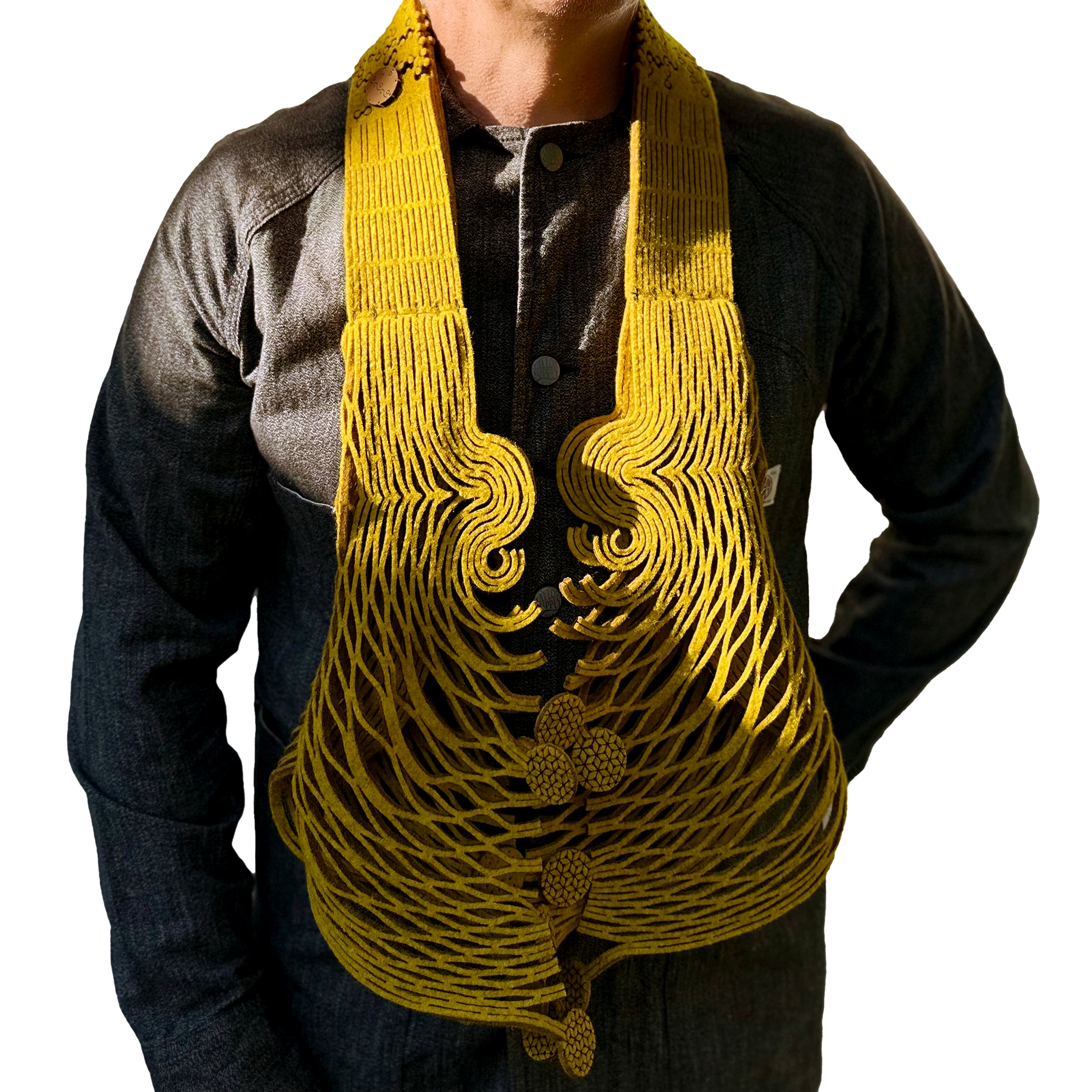 Acequia Scarf in Ecru