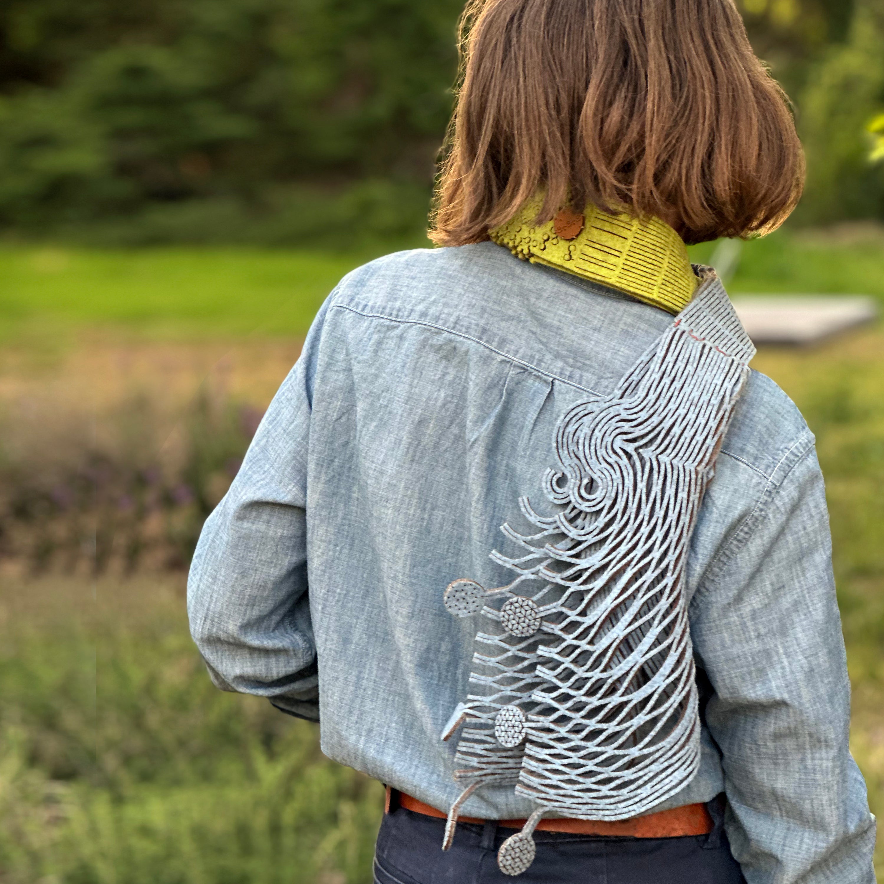 Acequia Scarf in Navy