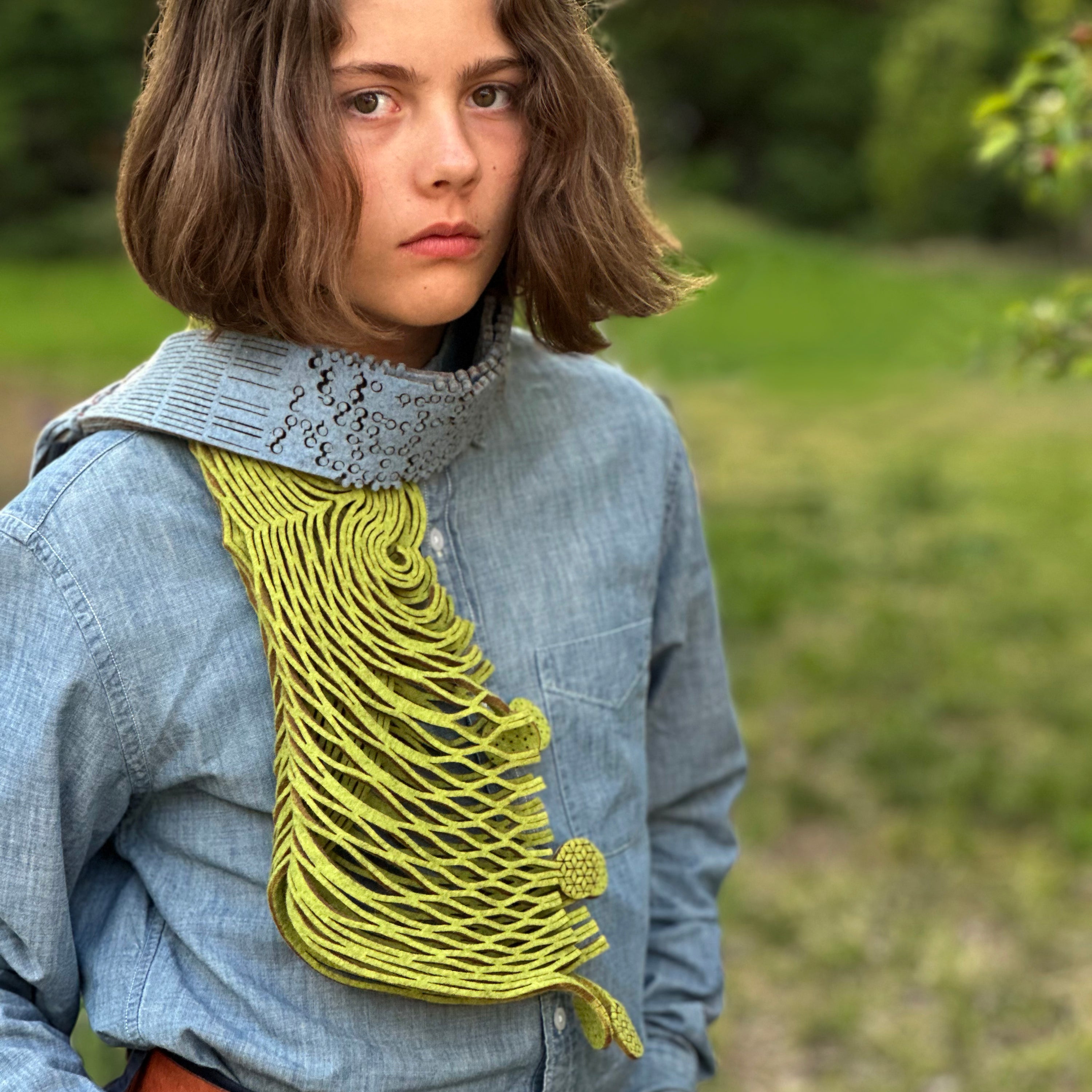 Acequia Scarf in Navy