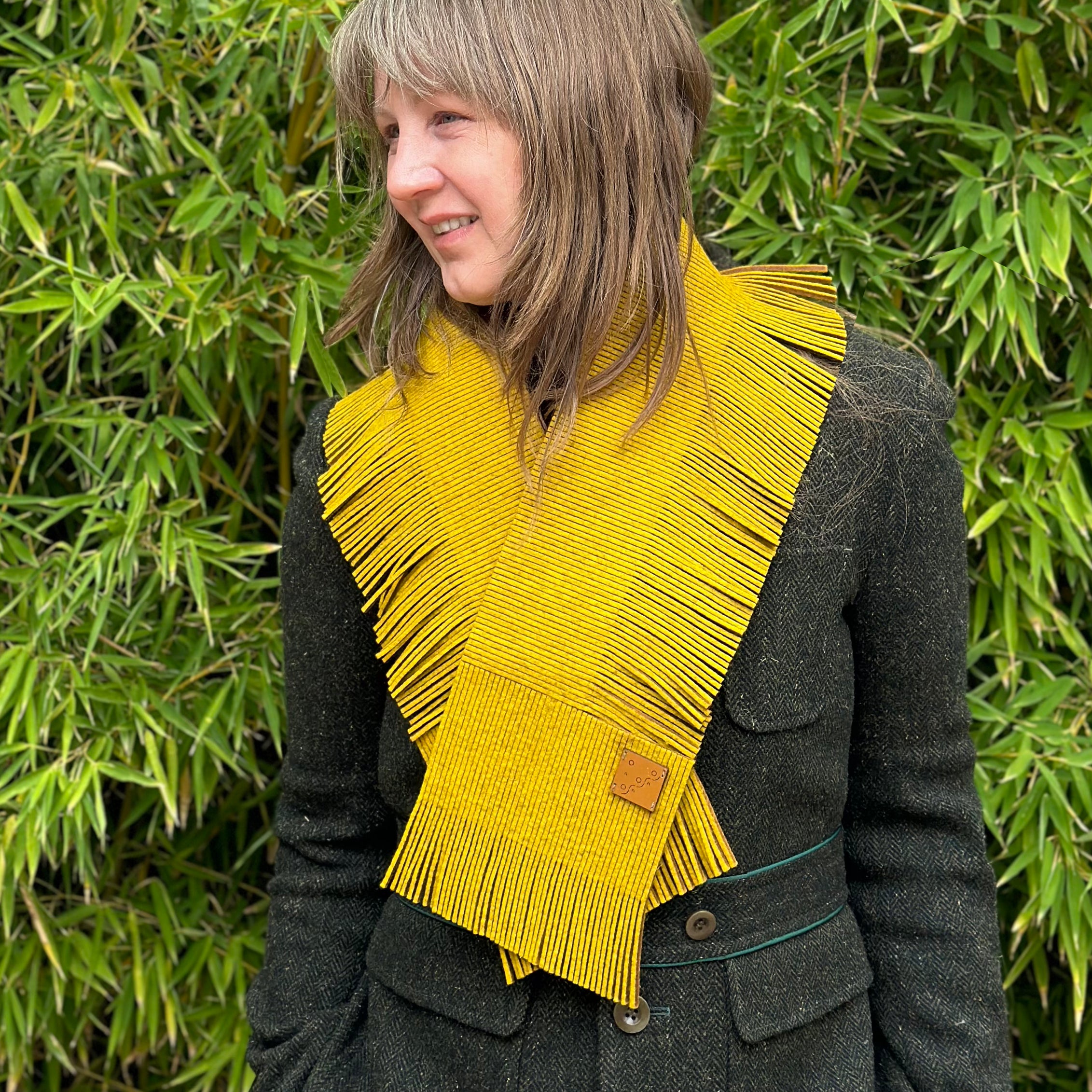Fringe Scarf Chartreuse – OROPOPO