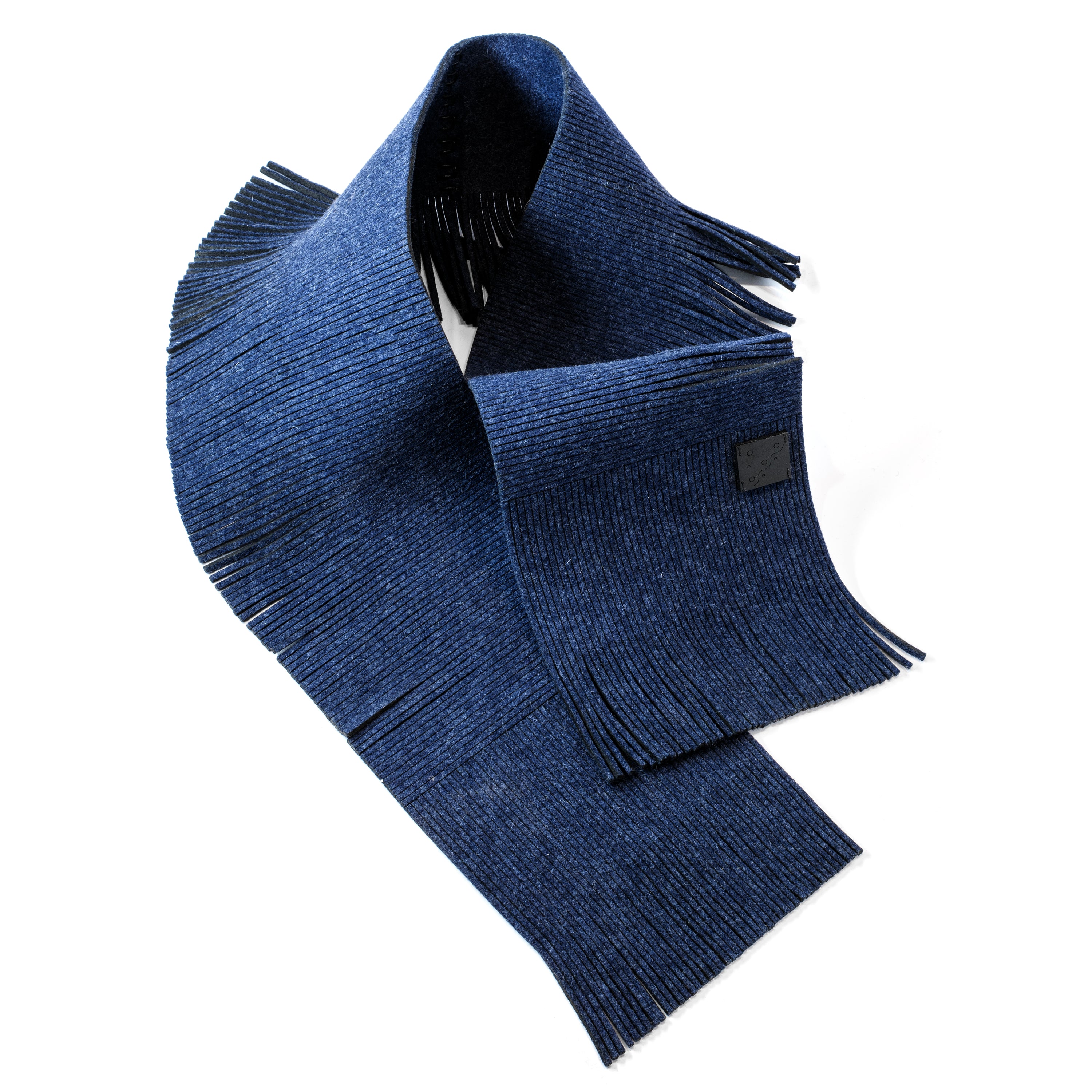Fringe Scarf in Indigo