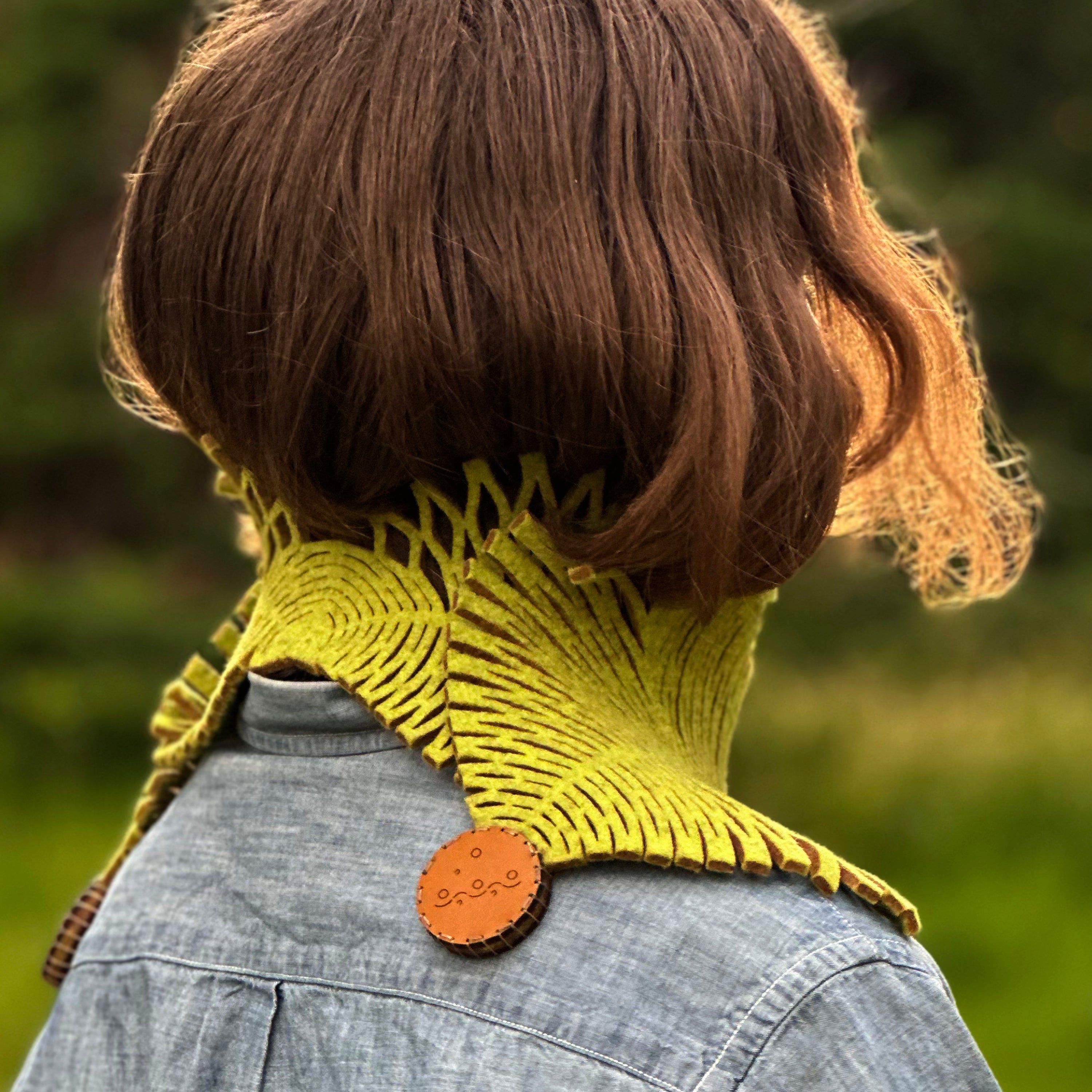 Interference Scarf in Ecru