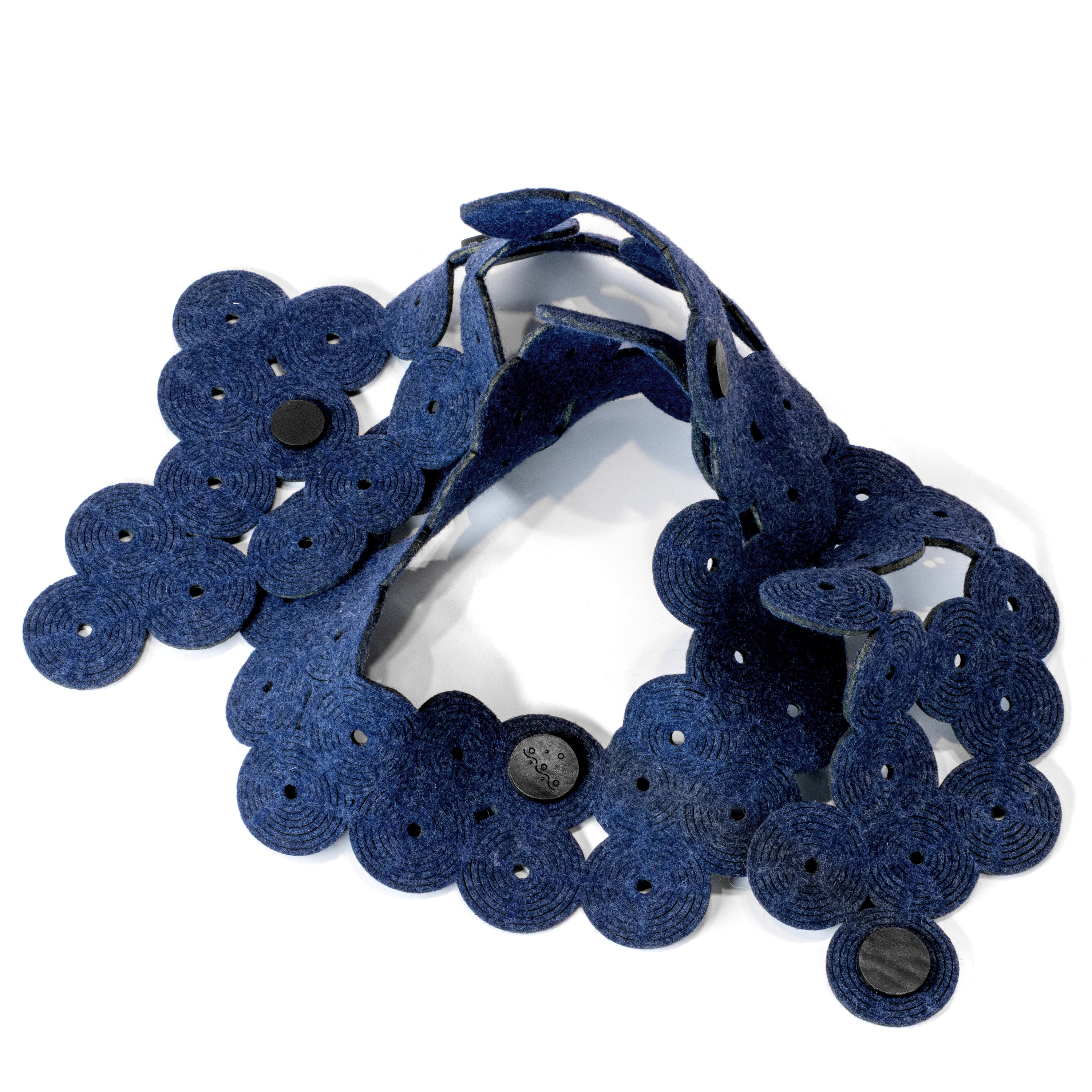 Whorls Scarf in Indigo