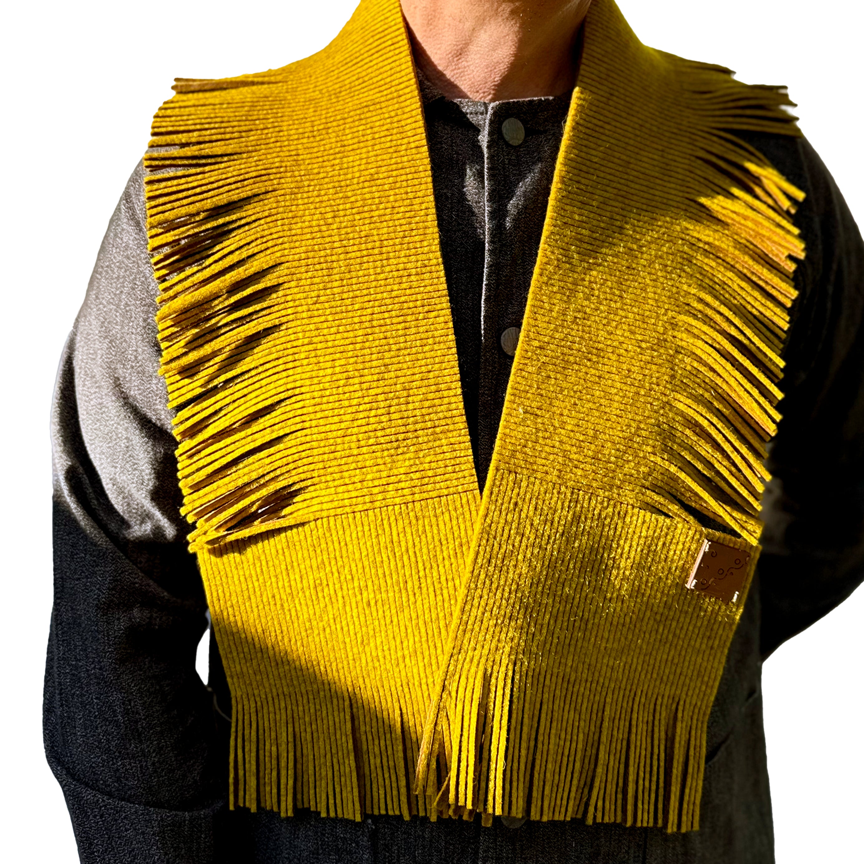 Fringe Scarf Chartreuse