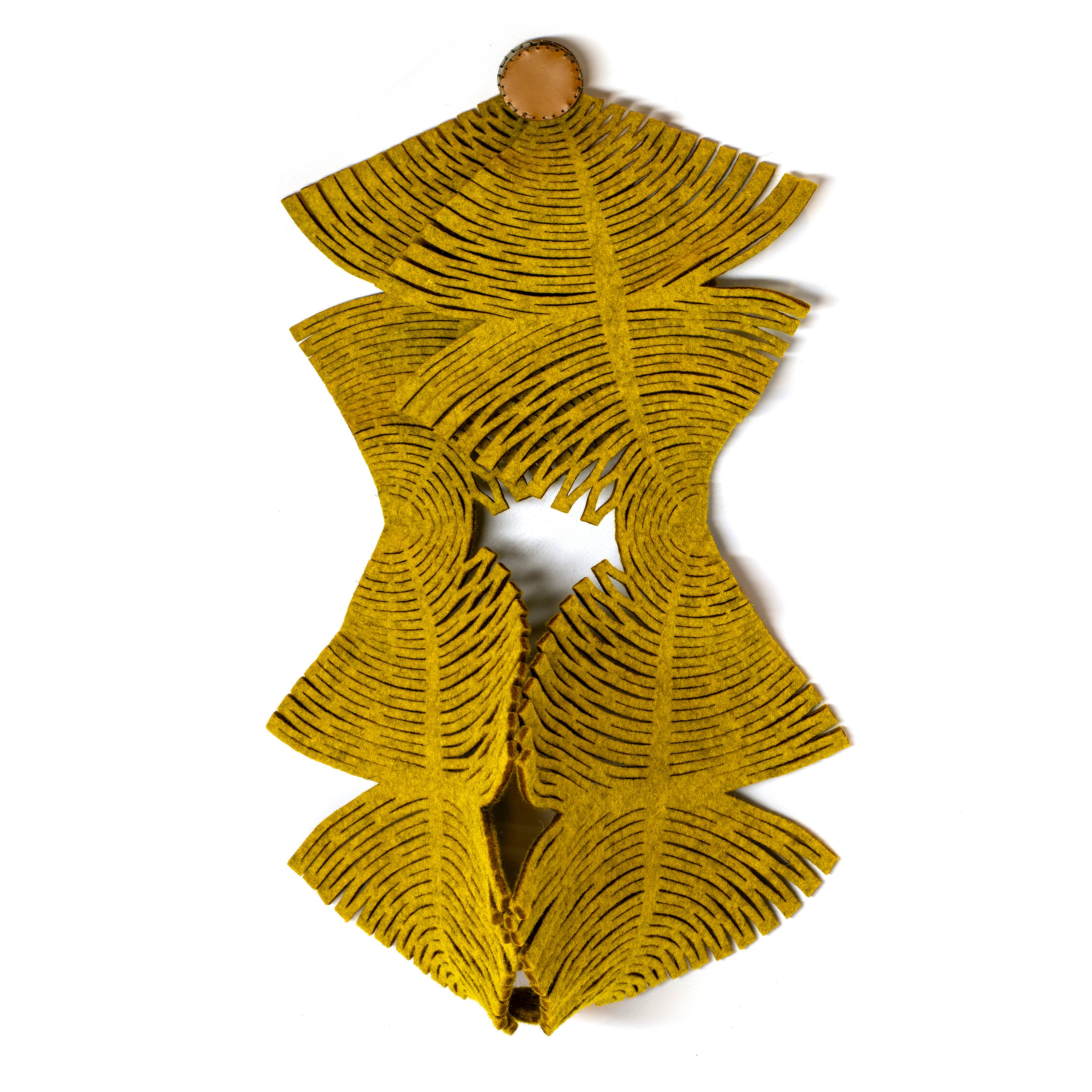 Interference Scarf Chartreuse