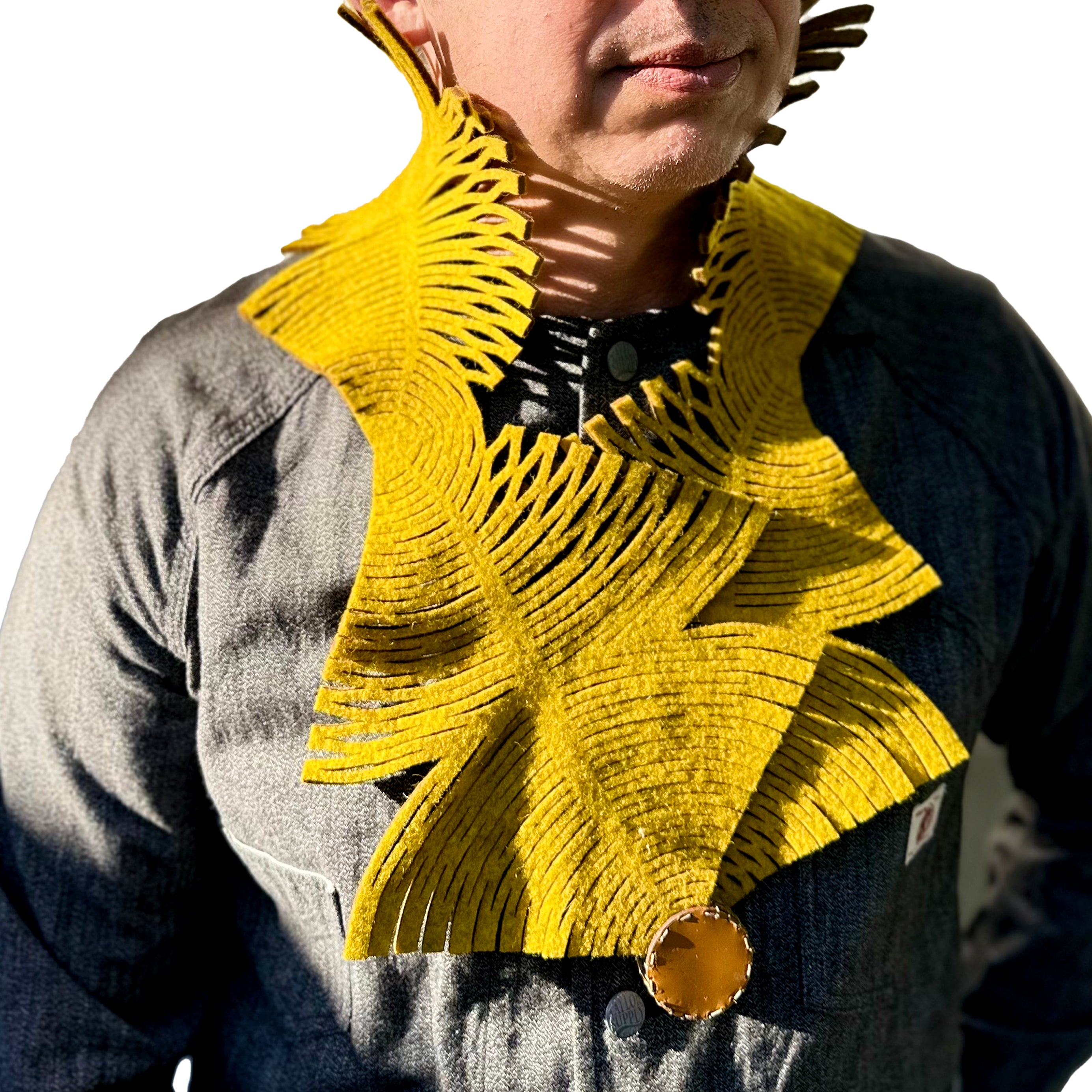 Interference Scarf Chartreuse